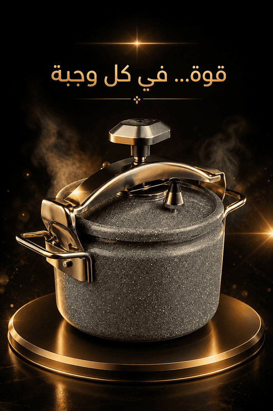 قدر ضغط الومنيوم ثقيل مطلي سيراميك 6 لتر، يتحمّل درجات الحرارة العالية، ضمان سنتان