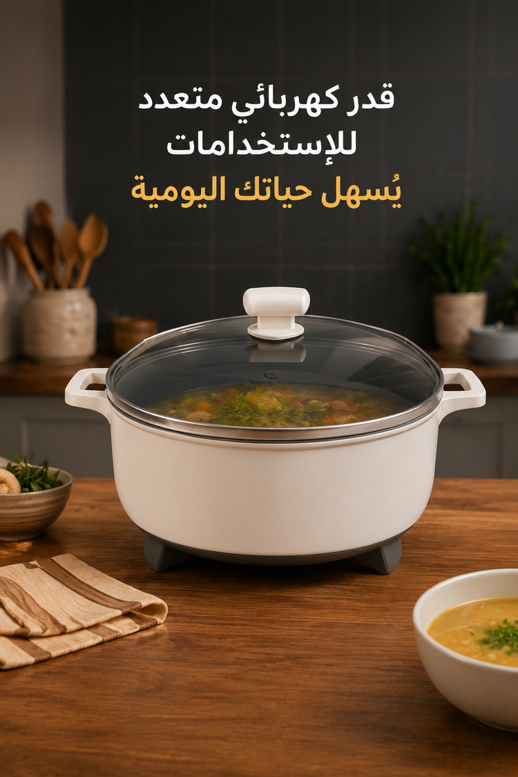 قدر كهربائي متعدد الاستخدام 6 لتر من دينكس 1600 واط