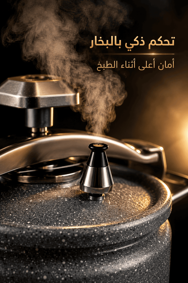 قدر ضغط الومنيوم ثقيل مطلي سيراميك 6 لتر، يتحمّل درجات الحرارة العالية، ضمان سنتان